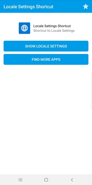 Locale Settings Shortcut - Preview 2