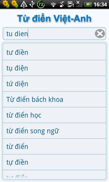 Vietnamese English Dictionary - Preview 4