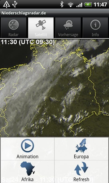 Niederschlagsradar - Preview 3