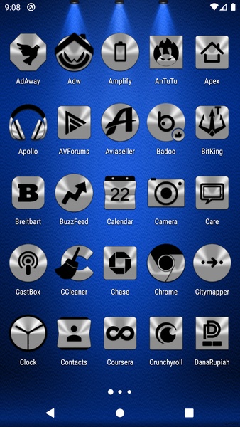 Silver and Black Icon Pack Free - Preview 7