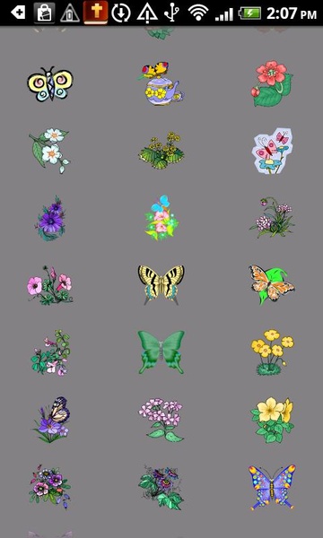 Flowers bflies birds stickers pack - Preview 1