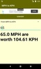 Converter MPH to KPH screenshot 5