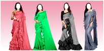 Fashion Womens Ruffle Saree screenshot 1