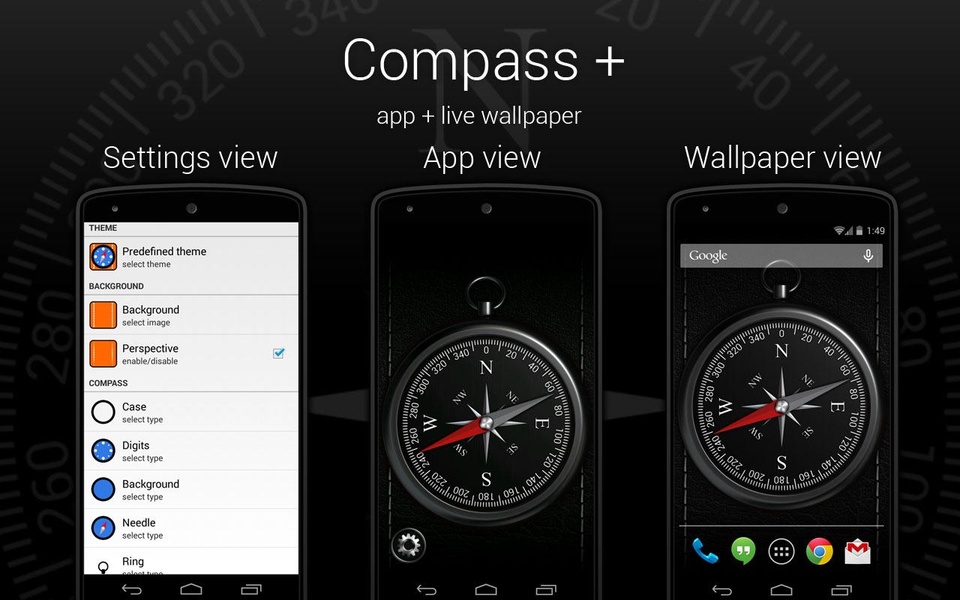 Compass + Wallpaper - Preview 1