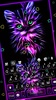 Purple Neon Cat Keyboard Theme screenshot 5