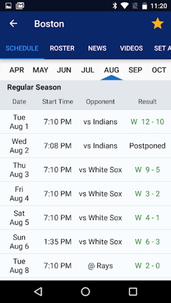 MLB Scores - Preview 6