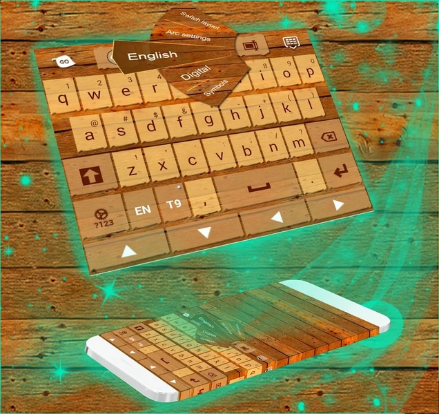 Wood Keyboard Theme - Preview 2