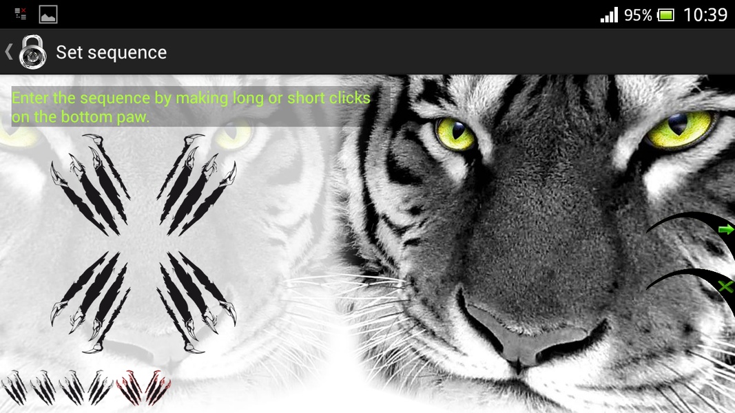 Tiger Sequence Screen Lock - Preview 4