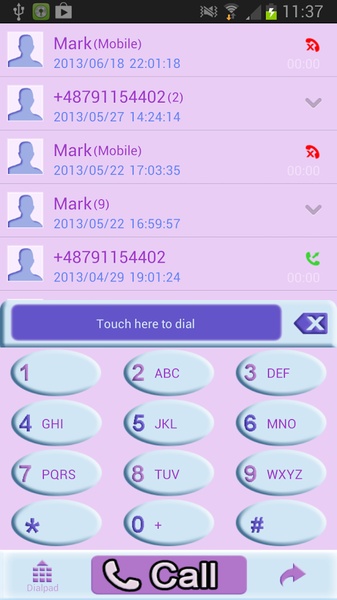 GO Contacts Theme Penguin - Preview 5