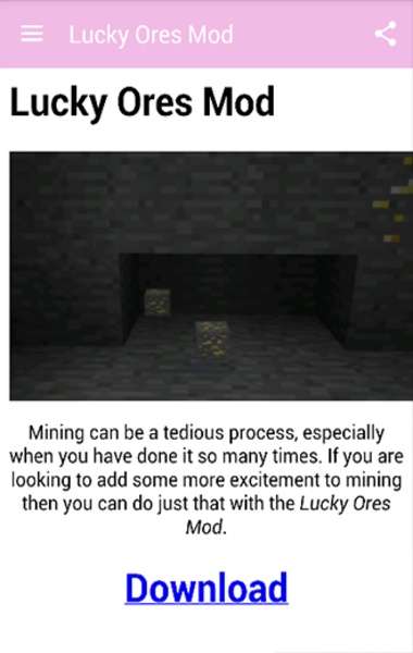 Lucky Mod for mcpe - Preview 1