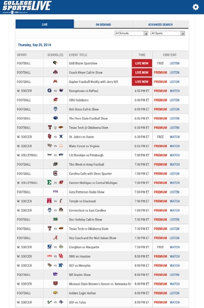 College Sports Live - Preview 9