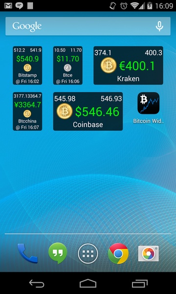 Bitcoin Ticker Widget - Preview 3