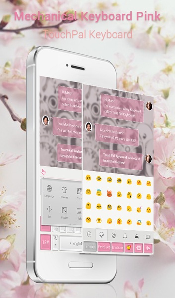 TouchPal SkinPack Mechanical Keyboard Pink - Preview 1