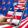 USA flag zipper lock screen screenshot 6