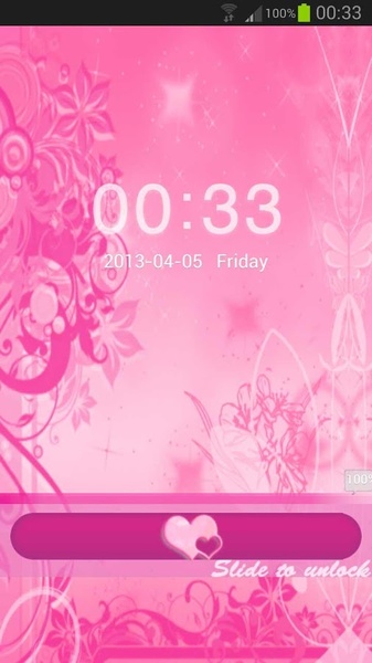 GO Locker Theme Flowers Pink - Preview 5