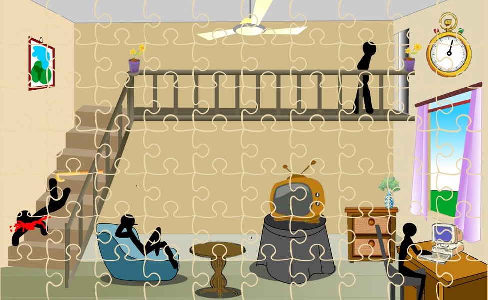 Stickman Death LivingRoom - Preview 1