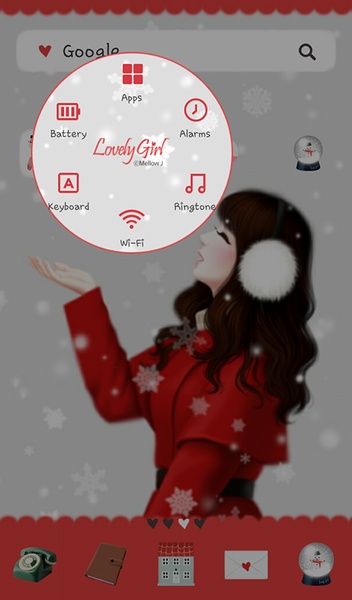 lovely girl snowing - Preview 1