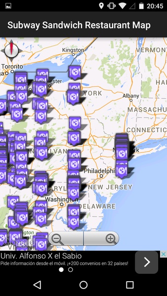 Subway Sandwich Locator - Preview 4