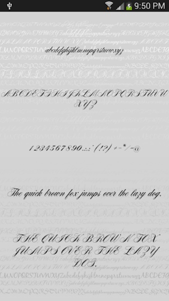 Script Free Font Theme - Preview 5