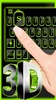 Neon 3d Green Black Tech Keybo screenshot 2