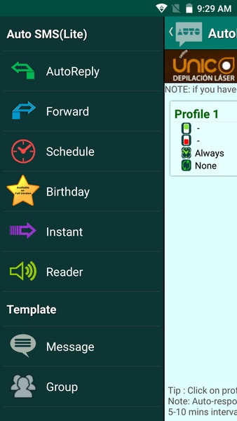 Auto SMS(Lite) - Preview 7