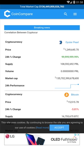 Coin Compare - Cryptocurrency Exchange - Preview 1