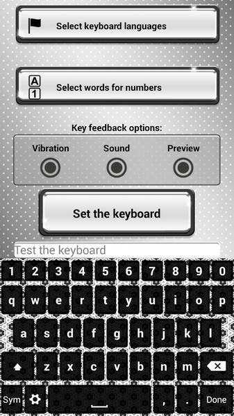 Black and White Keyboard Theme - Preview 6