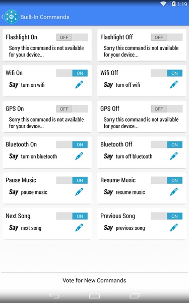 Commandr for Google Now - Preview 9