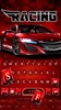 Maroon Race Car Keyboard Backg screenshot 3