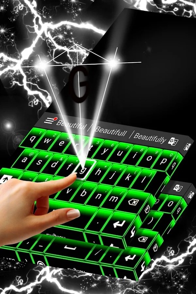 Neon Green Keyboard - Preview 1