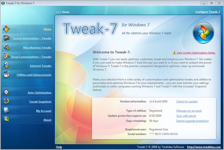 Download Windows 7 tweak utility to speed up your machine