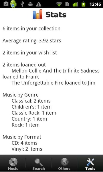 My Music Organizer - Preview 1