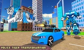 Tiger Robot Police Car Games screenshot 8