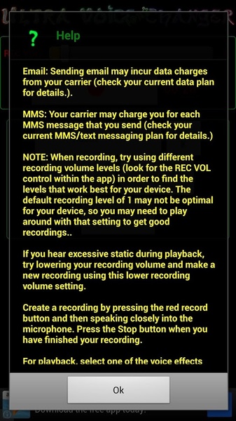 Ultra Voice Changer Text - Preview 1