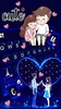 Neon Love Couple Keyboard Background screenshot 4