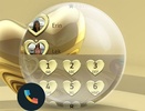 Theme Dialer Metal Gold Heart screenshot 1