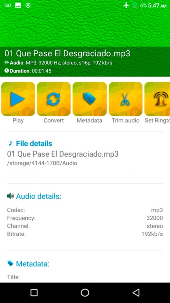 Coddy Audio Converter MP3 M4A AAC OGG FLAC WAV WMA - Preview 1