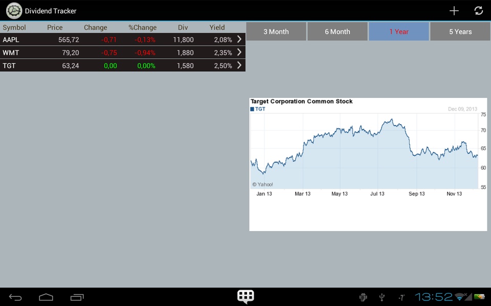 Dividend Tracker - Preview 6