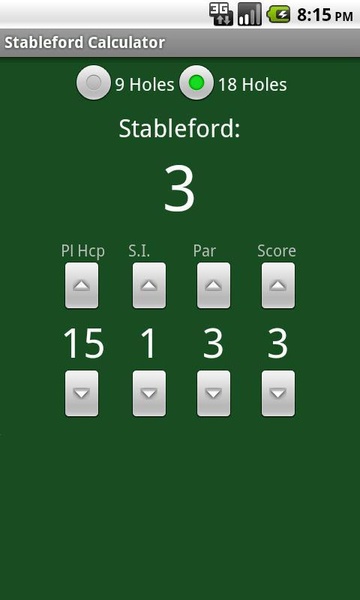 Stableford Calculator - Preview 1