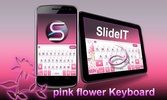 SlideIT Pink Flower Skin screenshot 4