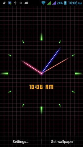 Laser Analog Clock Free - Preview 5