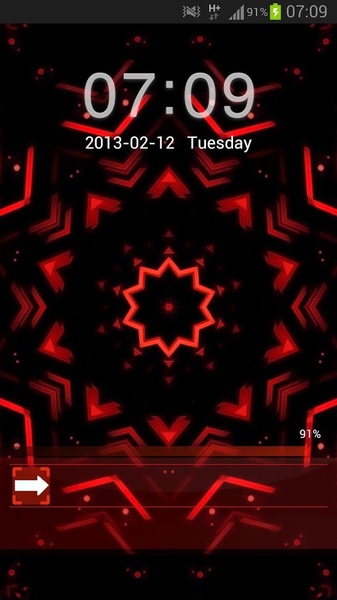 GO Locker Theme Red Black - Preview 4