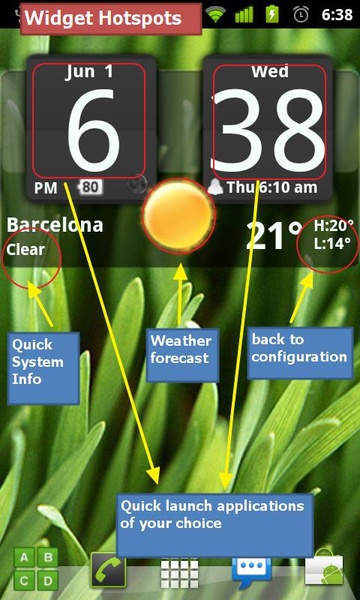 Sense Analog Clock Widget Dark - Preview 6