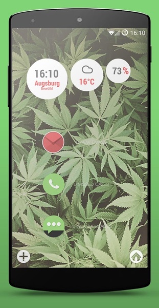Kush Weed Smart Launcher Theme - Preview 1