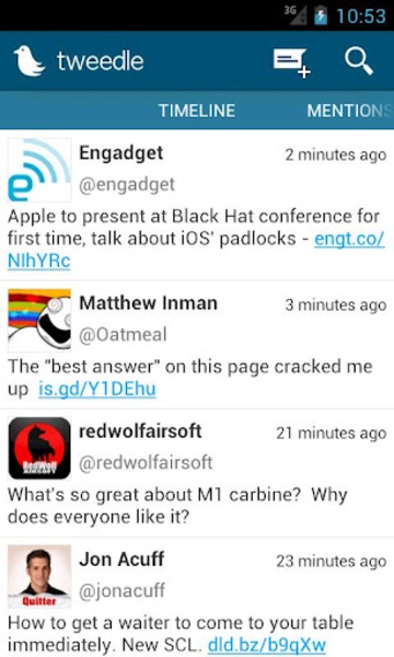 Tweedle for Twitter - Preview 1
