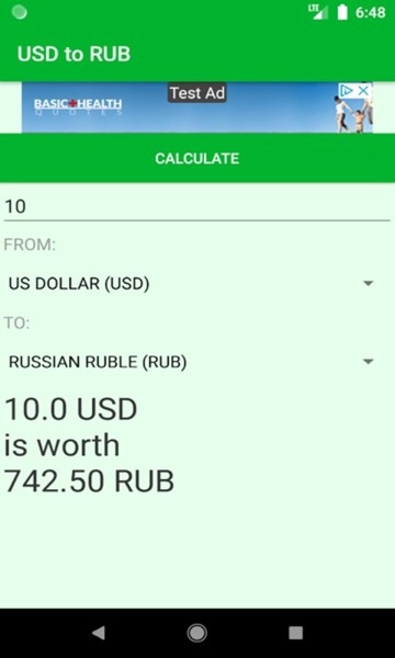 USD to RUB currency converter - Preview 4