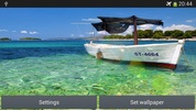 Boat on the sea live wallpaper screenshot 3