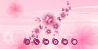 Pink Flower Theme screenshot 4