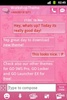 Pink 2 GO SMS PRO Theme screenshot 3