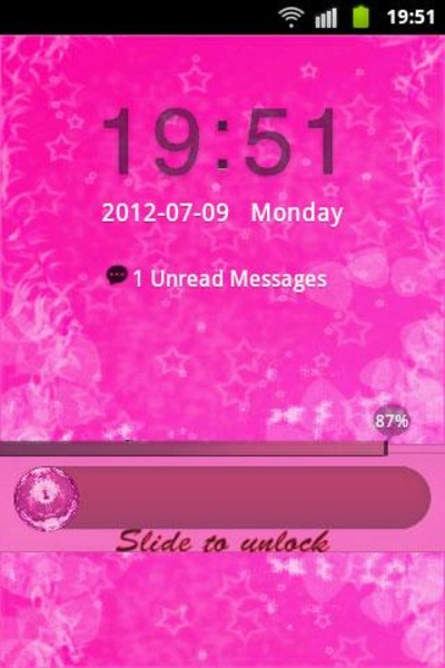 GO Locker Theme Pink Cute Star - Preview 2